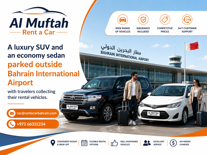 Luxury and Economy Options for Car Rental at Bahrain Airport
